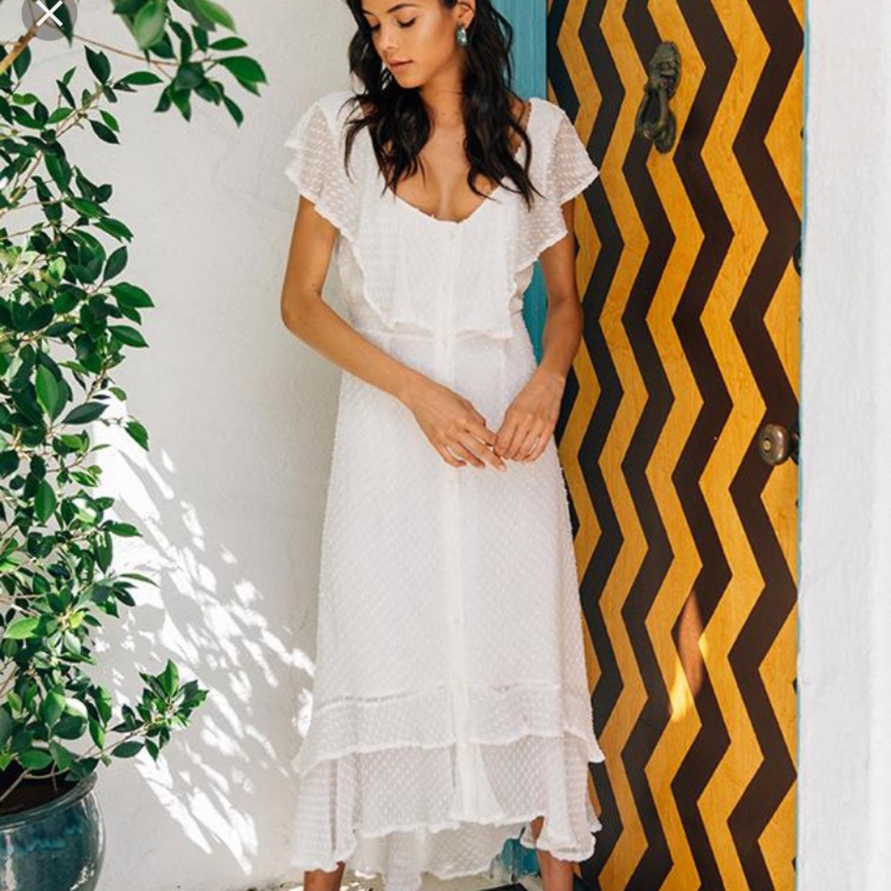 Winston White Bliss Dress Sz L in White